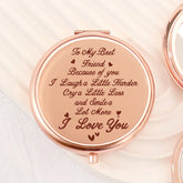 โจ Exclusive Blessings! 65mm Rose Gold Button Makeup Mirror โจ Double-sided, 2x magnification, HD glass, ready to ship! Perfect gift for any festive occasion! ๐น๐